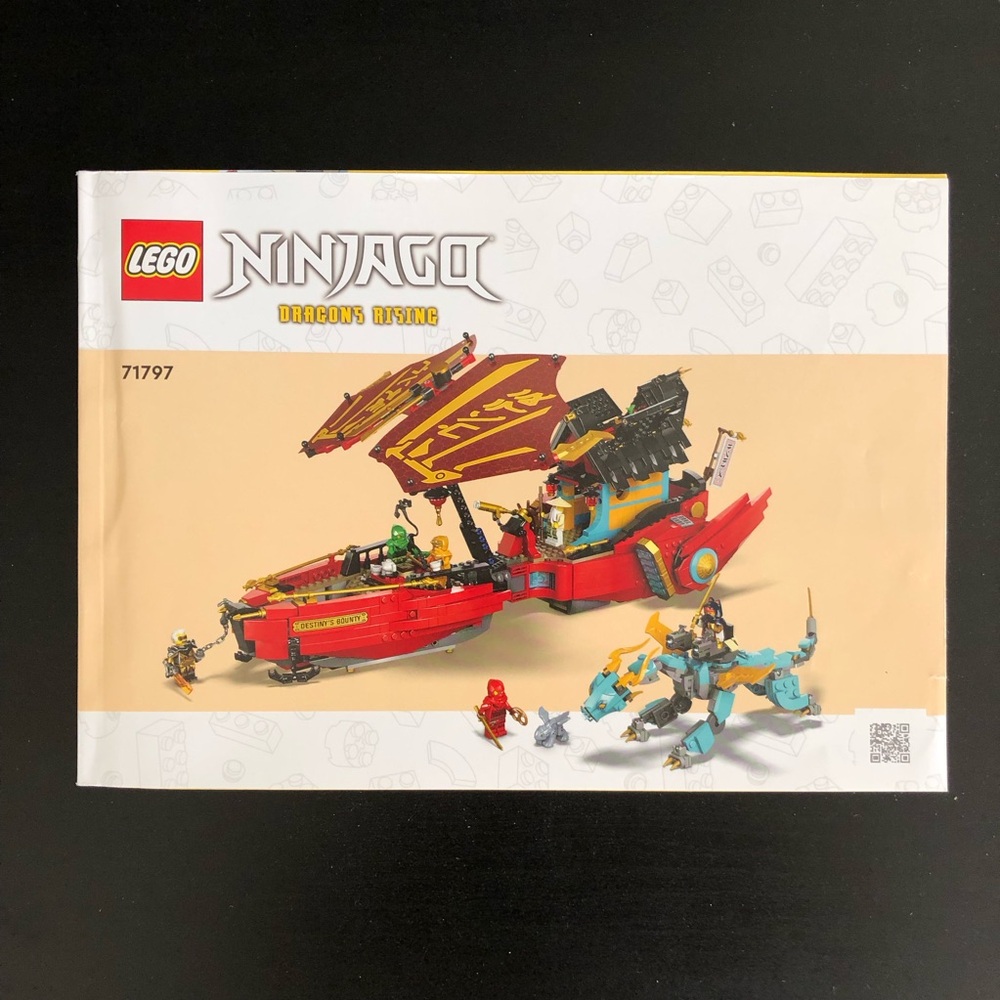 LEGO Ninjago Destiny’s Bounty – Race Against Time 71797 Manual ONLY Excellent